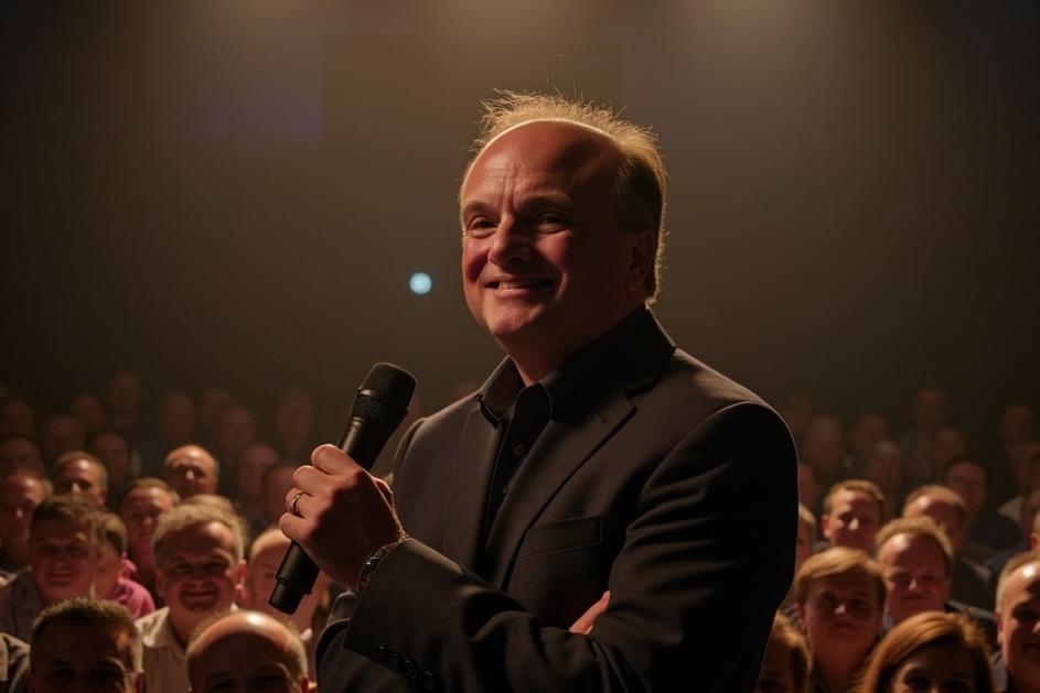 Joe Sinnona speaking to an audience